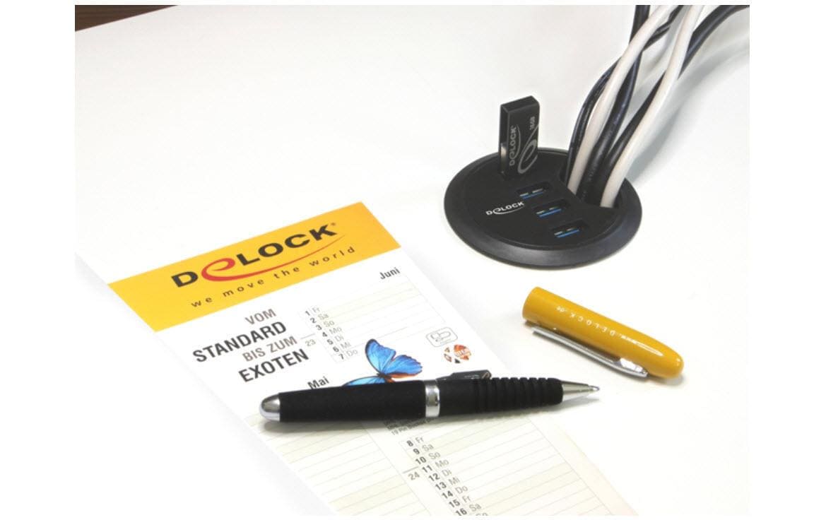 DeLOCK 62868 USB-Hub – 4× USB-A, für Windows/Mac/Linux