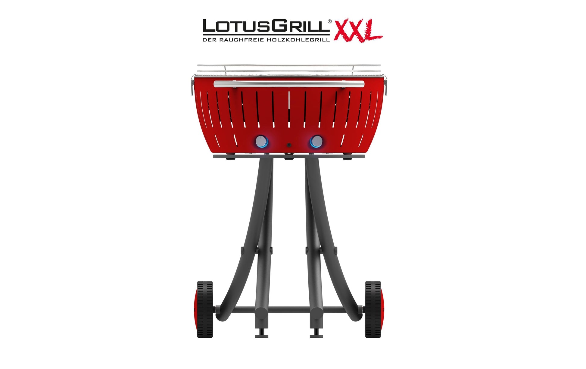 LotusGrill Gartengrill XXL – 57,6 cm Grillfläche, 7,2 kg – Rot