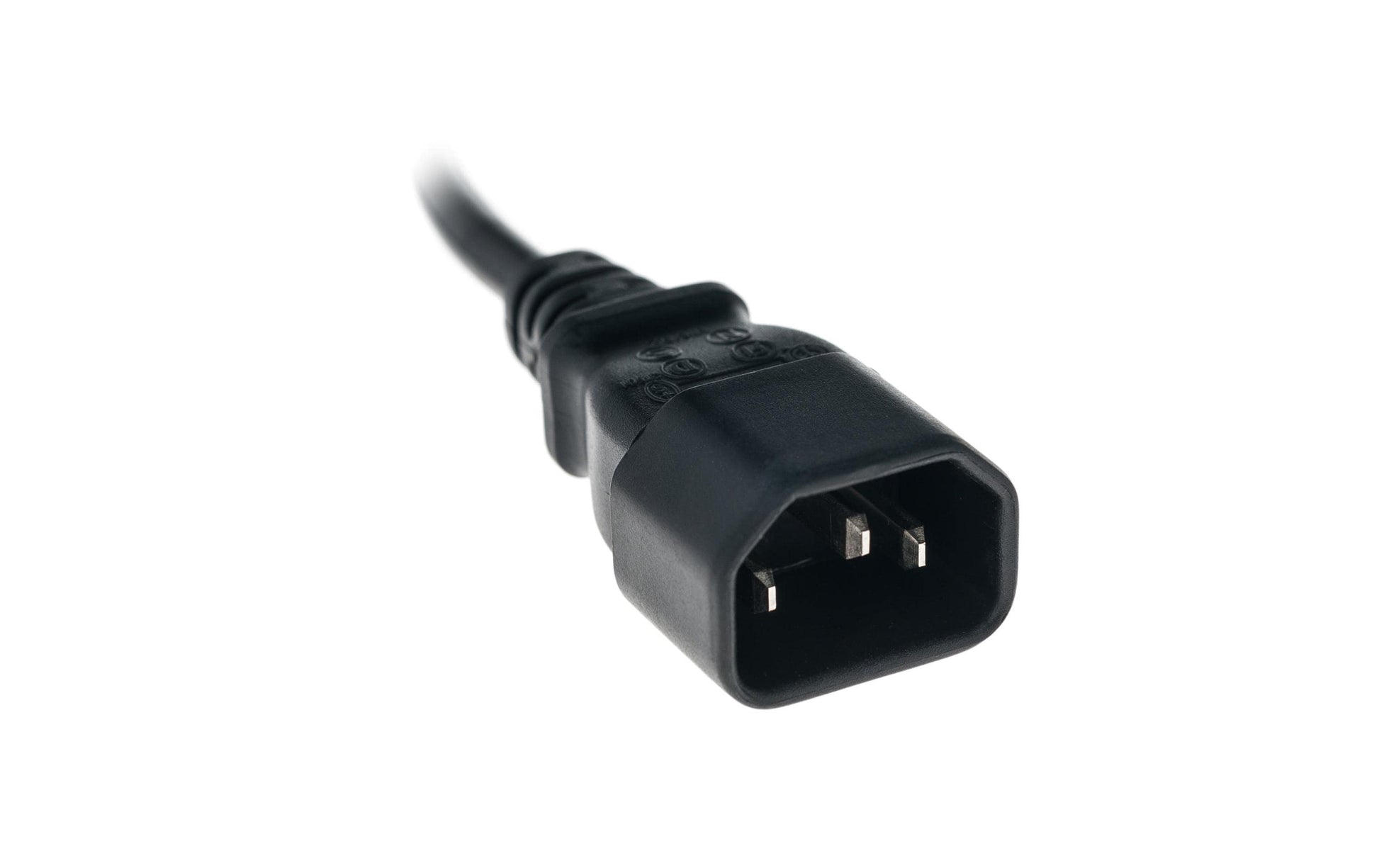 Diggelmann Netzkabel, IEC C14 auf IEC C5, angespritzt, 3 m, Schwarz