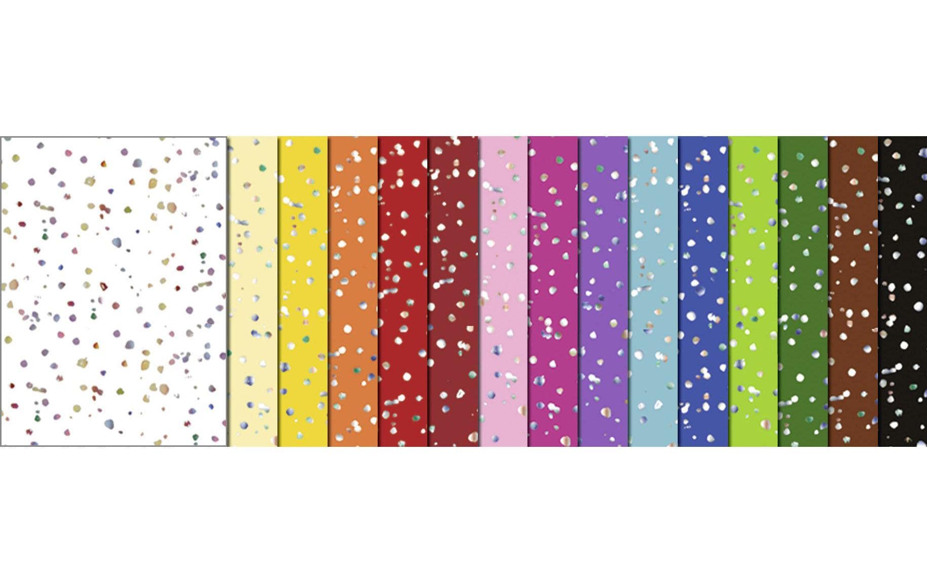 URSUS Designpapierblock Diamant – 22 × 33 cm, sortiert, 300 g/m² – 15 Blatt