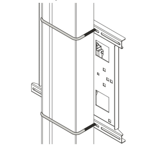 Chief FCAVCSU80 – U-Bolzen-Set, 200 mm × 100 mm, 2 Stück, für Chief FCAVCA