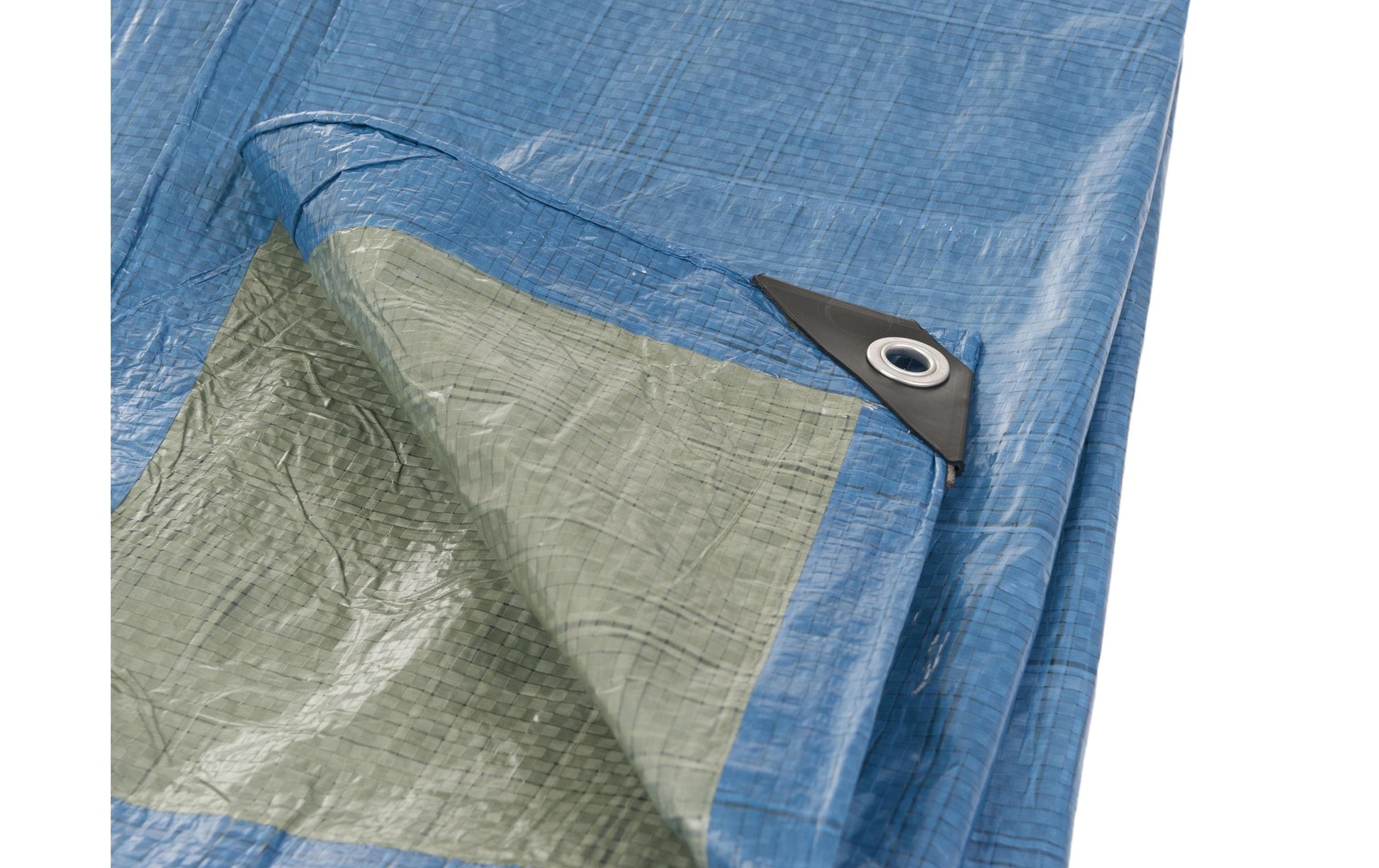 Perel Abdeckplane – 5 m × 8 m, Kunststoff, 70 g/m², Blau/Grün