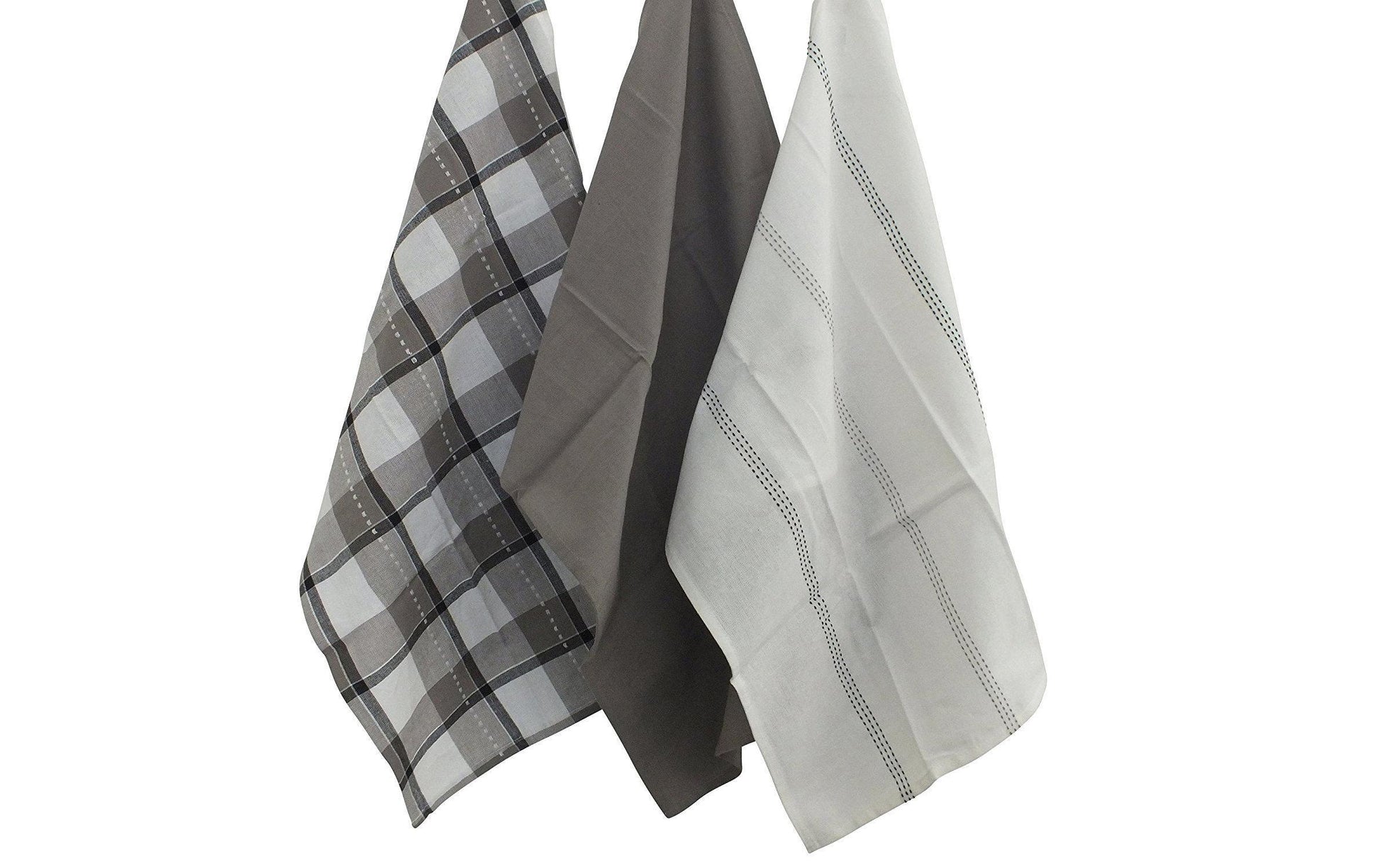 Kela Geschirrtuch Pasado – weiss – 65 × 45 cm – Baumwolle – 3er-Set