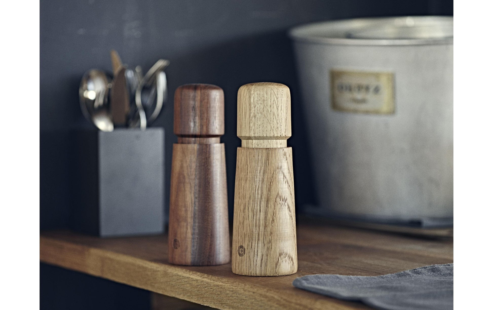 CrushGrind Salz-/Pfeffermühle 16,8 cm, Holz/Keramik, Eiche