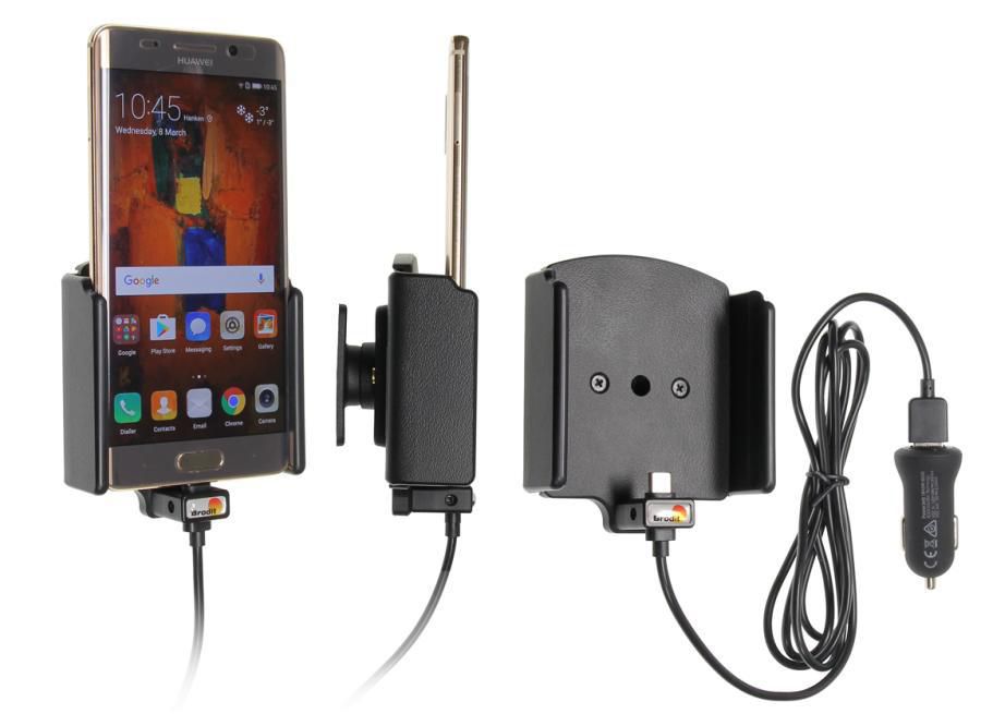 Brodit 521948 Kfz-Ladehalterung – Klemmhalterung – für Huawei Mate 9 Pro – Schwarz