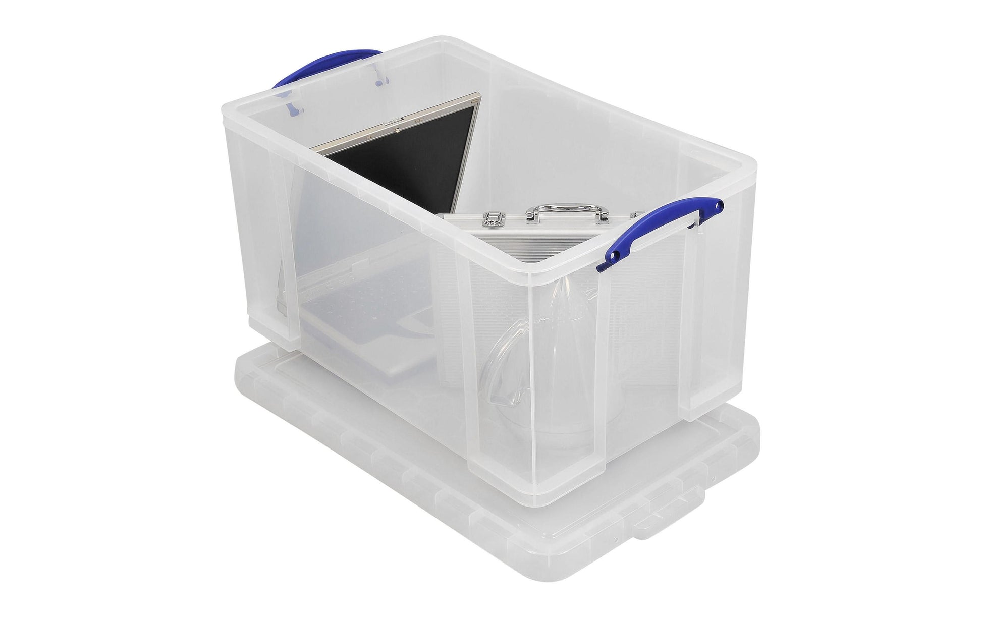 Really Useful Boxes 68504400 Aufbewahrungsbox 84 l – Kunststoff – Transparent – 710 × 380 × 440 mm