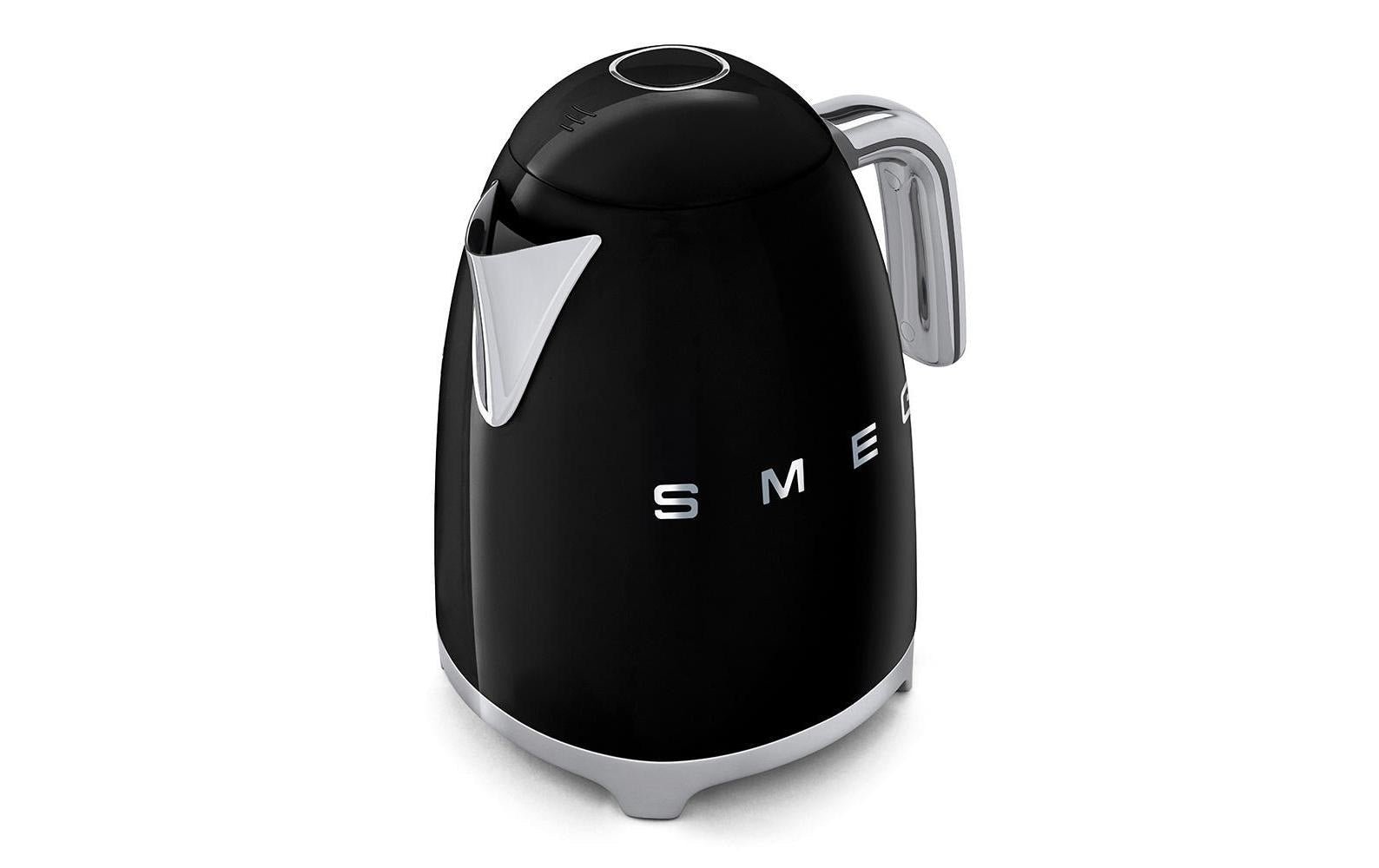 Smeg 50's – Wasserkocher 1,7 l, 2400 W, Edelstahl, Schwarz