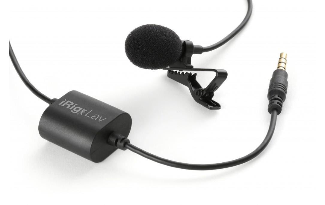 IK Multimedia iRig Mic Lav – Lavalier-/Ansteckmikrofon, 2er-Set, Gesang & Sprache, für iOS & Android, schwarz