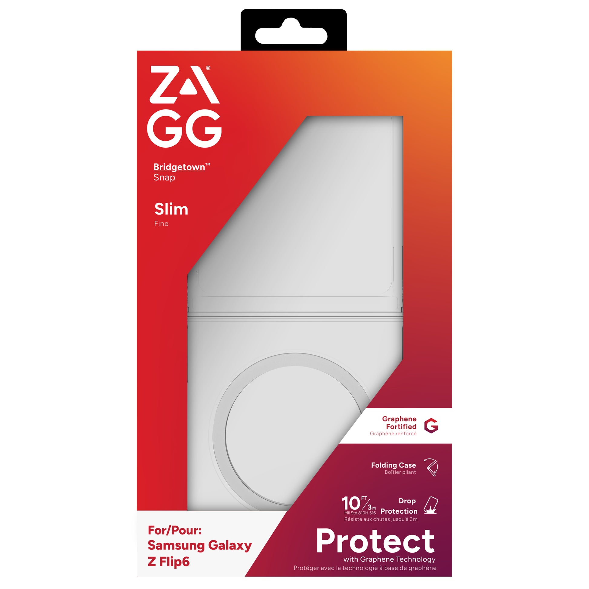 ZAGG Backcover Bridgetown – für Samsung Galaxy Z Flip 6 – transparent