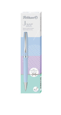 Pelikan Jazz Pastell K36 Kugelschreiber – Blau, Druck, Metall, dokumentenecht, Geschenkbox