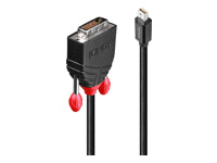 Lindy Mini DisplayPort (Stecker) auf DVI (Stecker) Adapter, DP 1.2, 3 m
