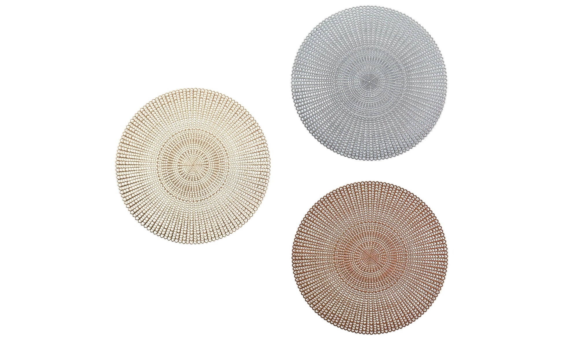 Zeller Present Tischset – rund, PVC, Kupfer, Ø41 cm
