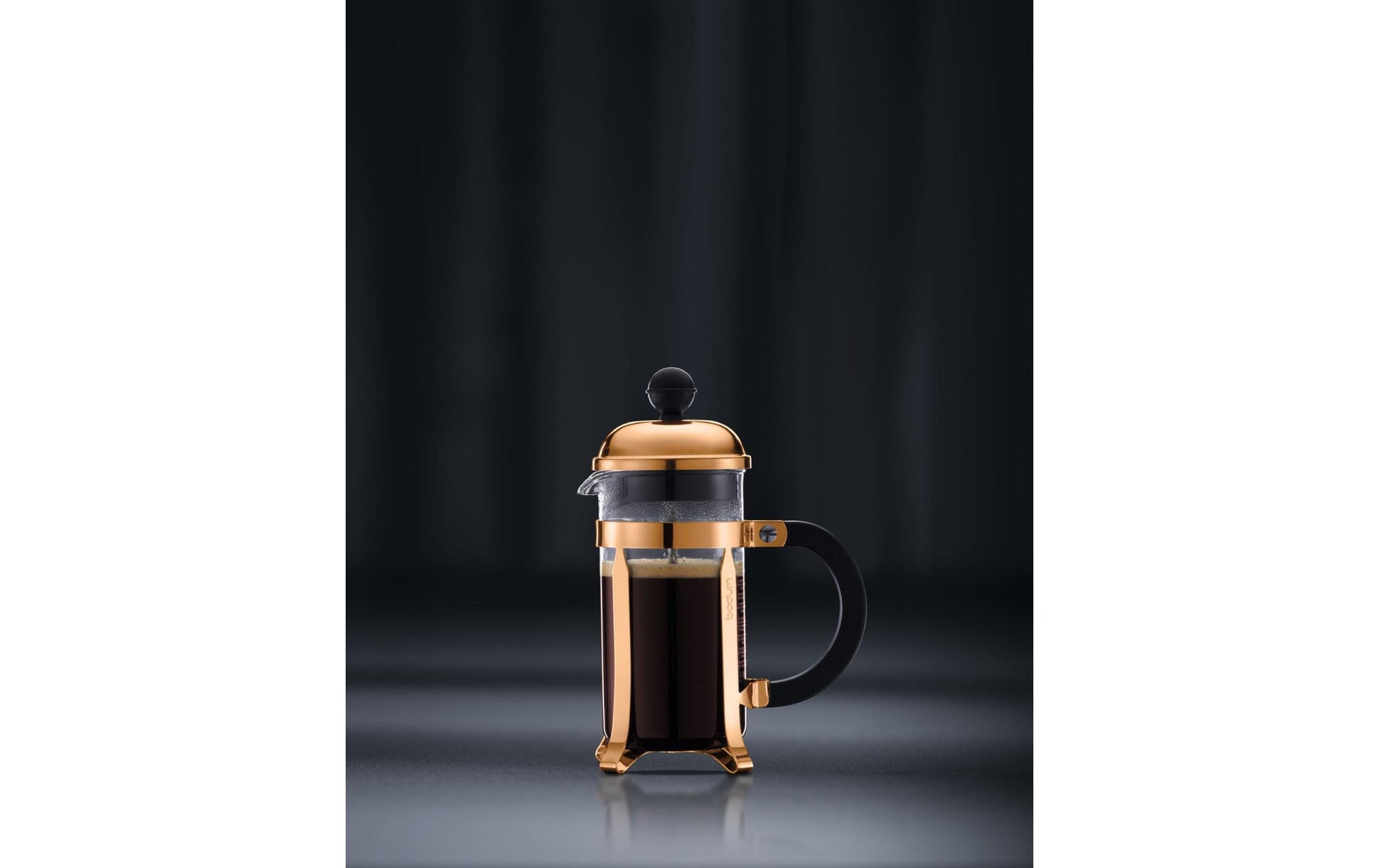 Bodum Chambord French Press Kaffeebereiter – 0,35 l, 3 Tassen, Gold