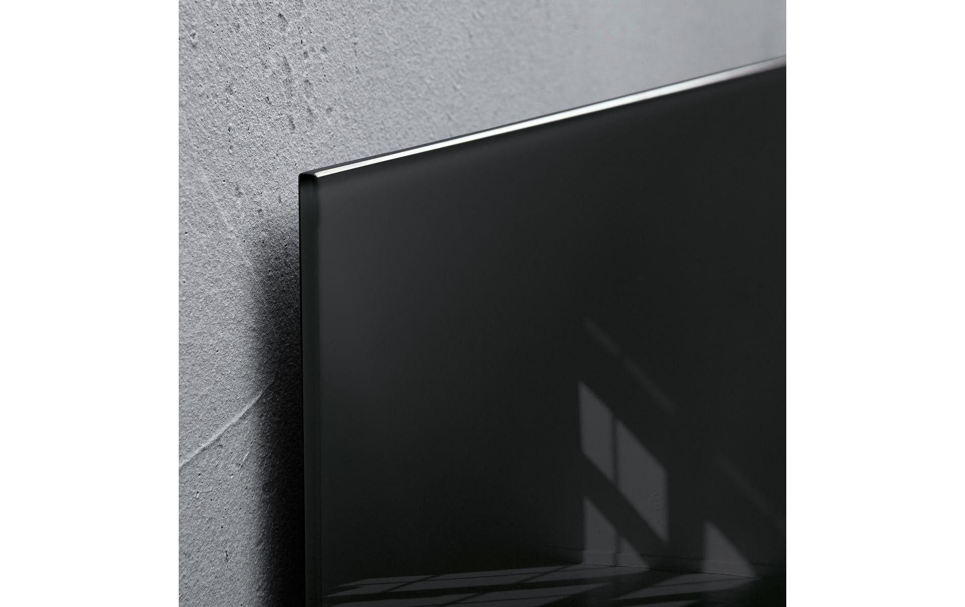 Sigel Whiteboard – 91 × 46 cm, Glas, magnetisch, Wandmontage, inkl. Magnete, Montagesatz