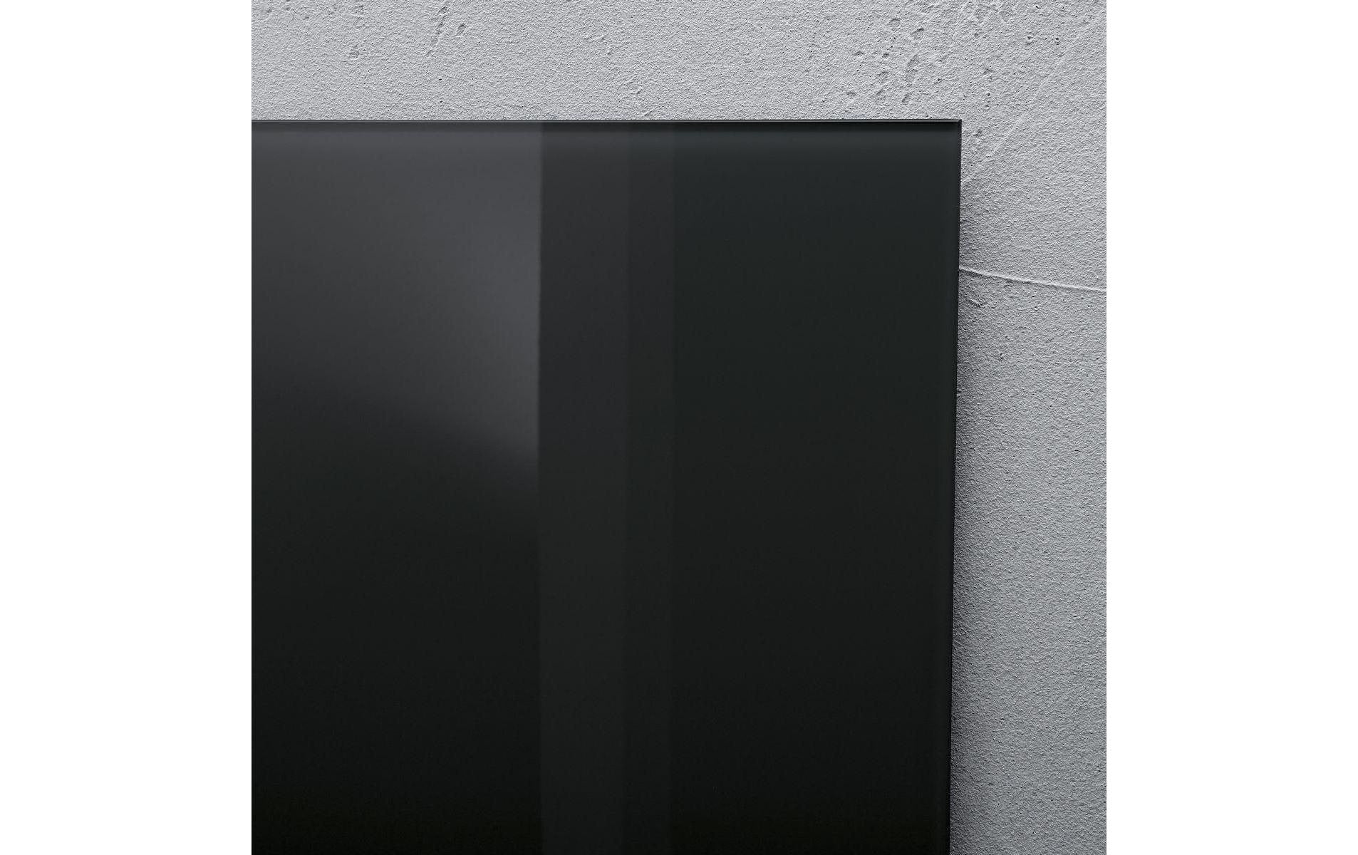 Sigel Whiteboard – 91 × 46 cm, Glas, magnetisch, Wandmontage, inkl. Magnete, Montagesatz