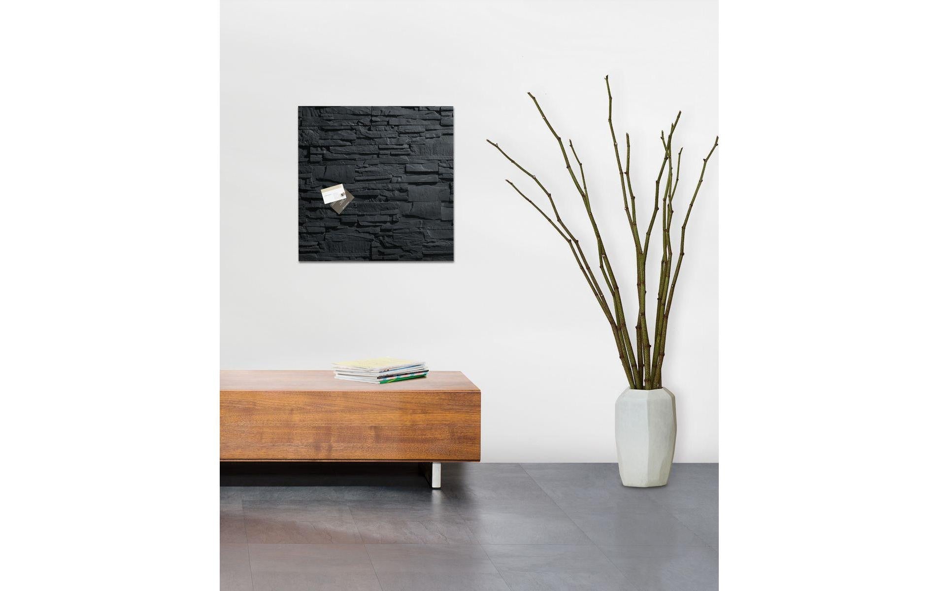 Sigel Whiteboard – 48 × 48 cm, Glas, magnetisch, Wandmontage, inkl. Montagesatz