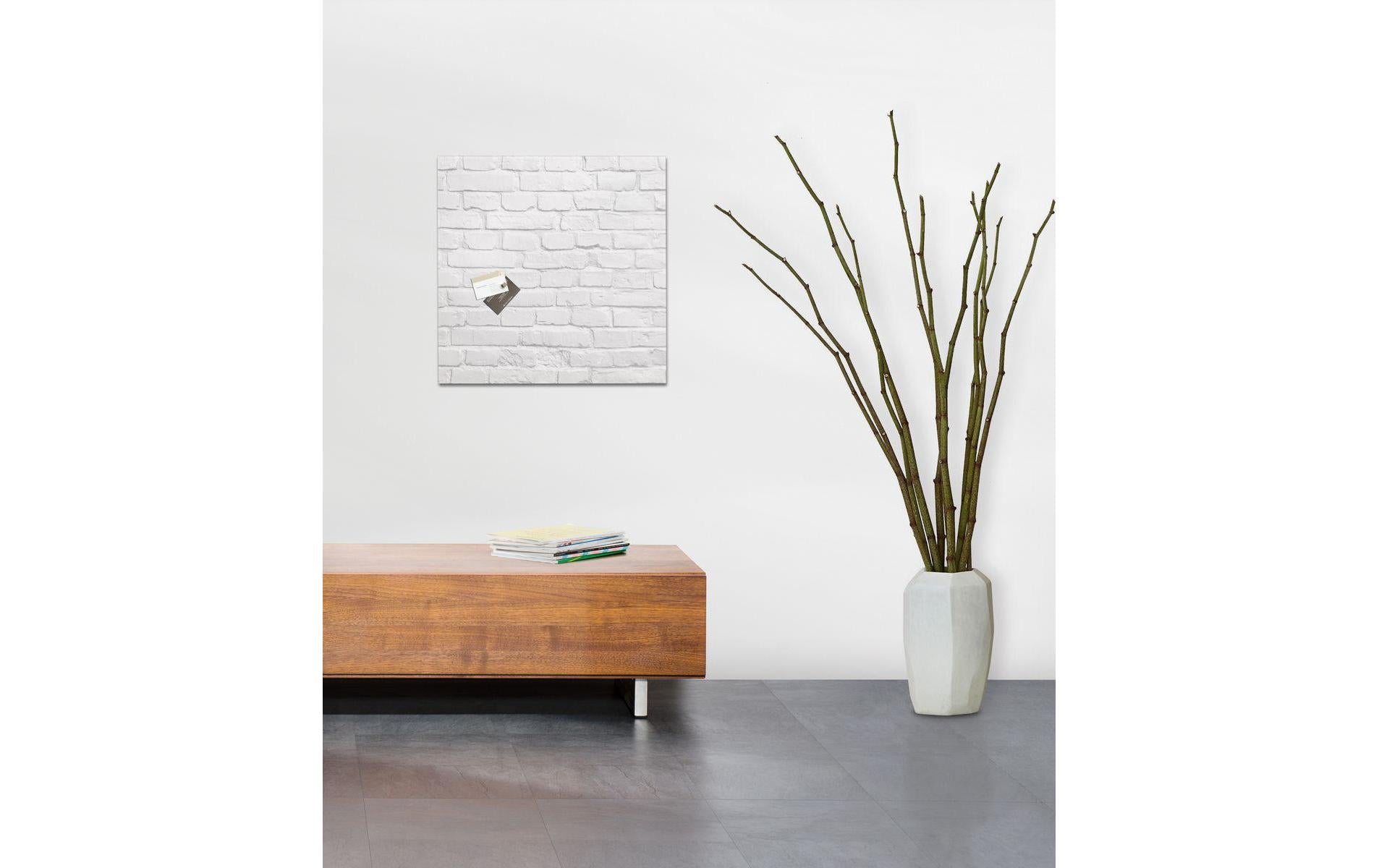 Sigel Whiteboard – 48 × 48 cm, Glas, magnetisch, Wandmontage