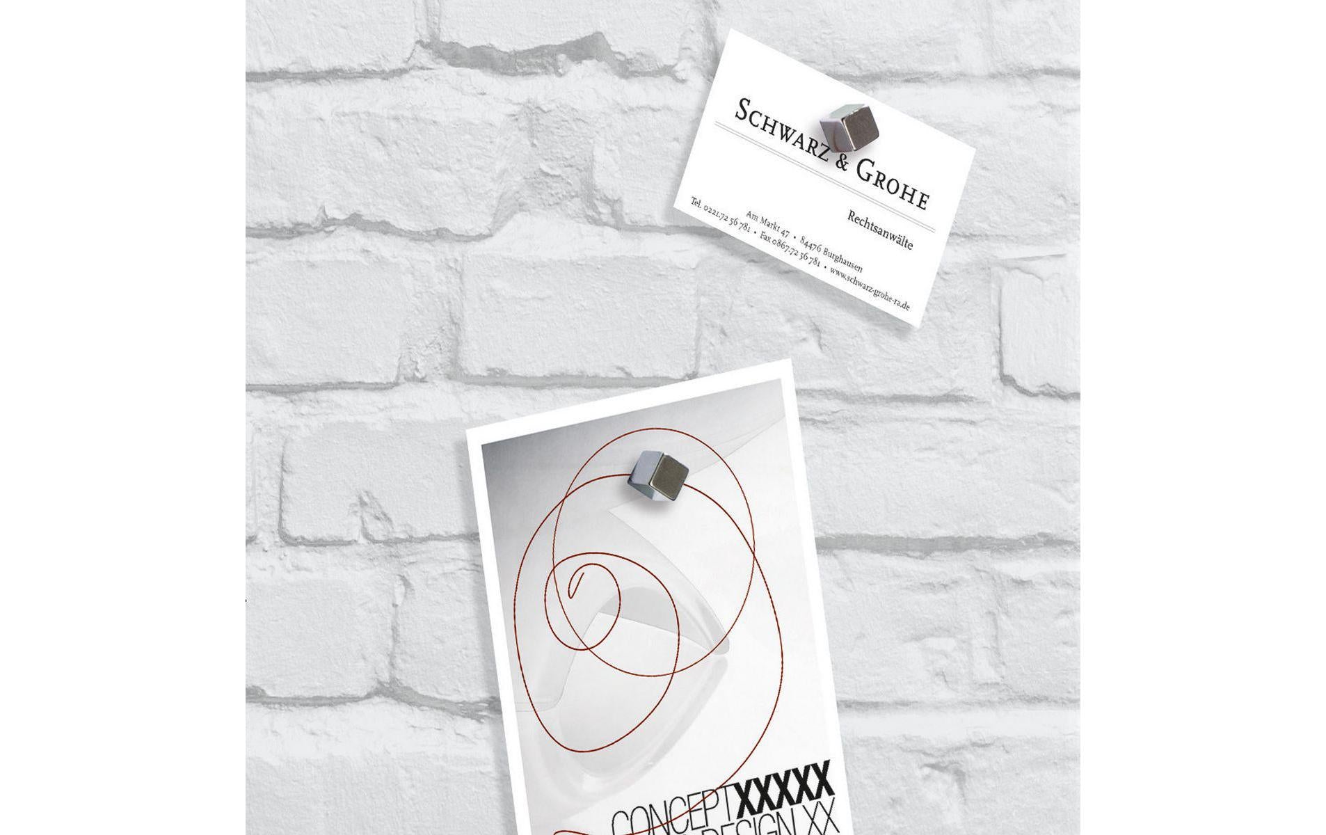 Sigel Whiteboard – 48 × 48 cm, Glas, magnetisch, Wandmontage