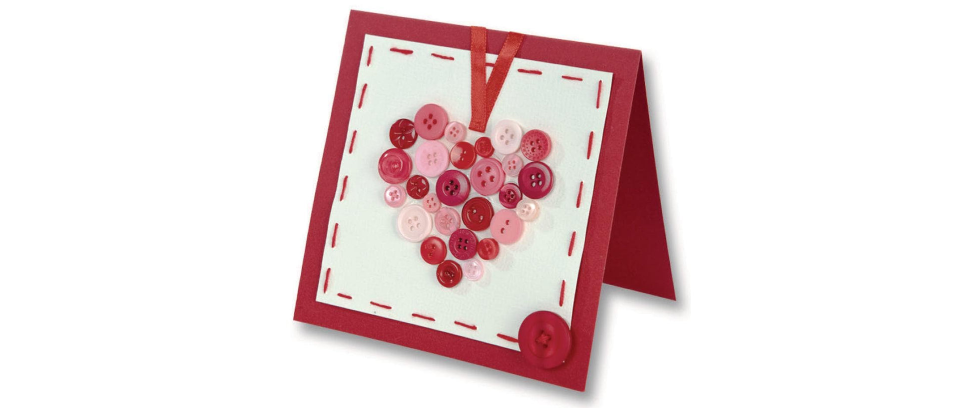 Folia Knöpfe – Kunststoff, rot, 1 Stück
