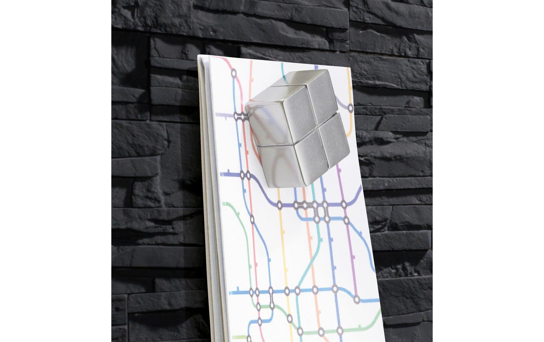 Sigel Whiteboard – 91 × 46 cm, Glas, magnetisch, Wandmontage, inkl. Magnetwürfel, Montagesatz