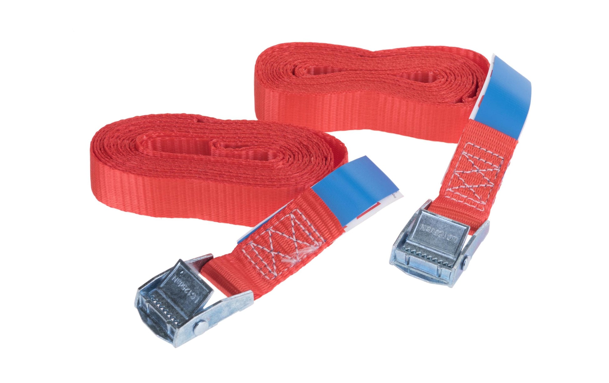 SpanSet Gepäcksicherungsriemen – 300 cm × 2,5 cm, Zurrkraft 250 kg – für Motorrad – Blau