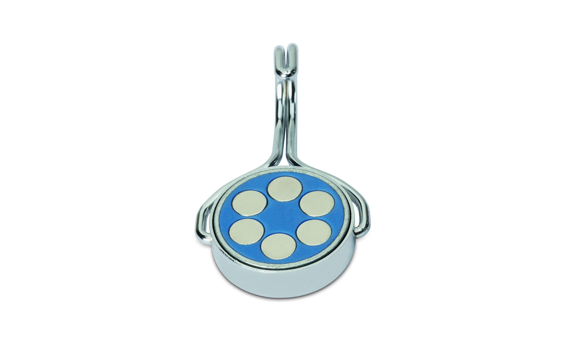 MAUL Magnet mit Karussell-Haken – Stahl, hellsilber – 1er-Pack