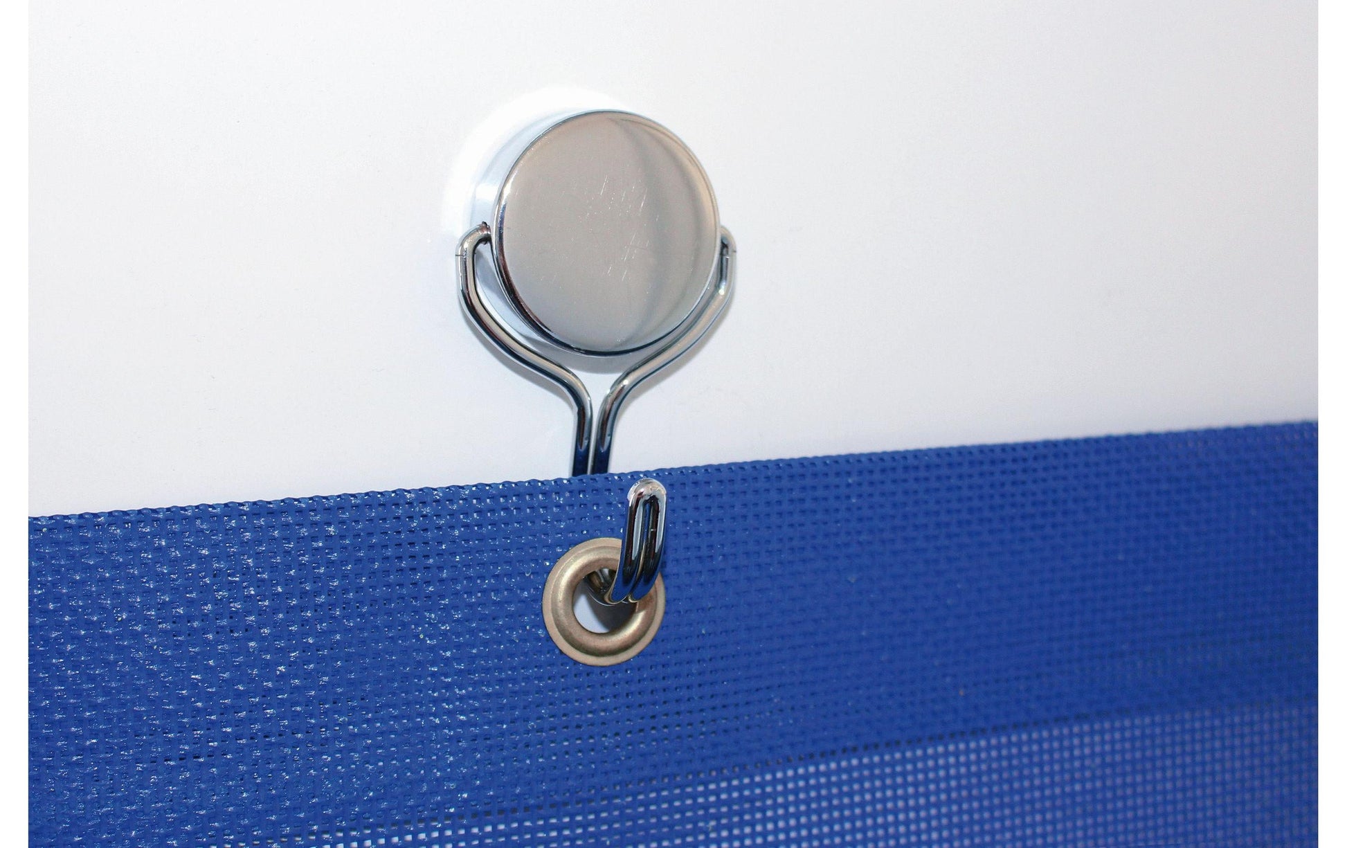 MAUL Magnet mit Karussell-Haken – Stahl, hellsilber – 1er-Pack