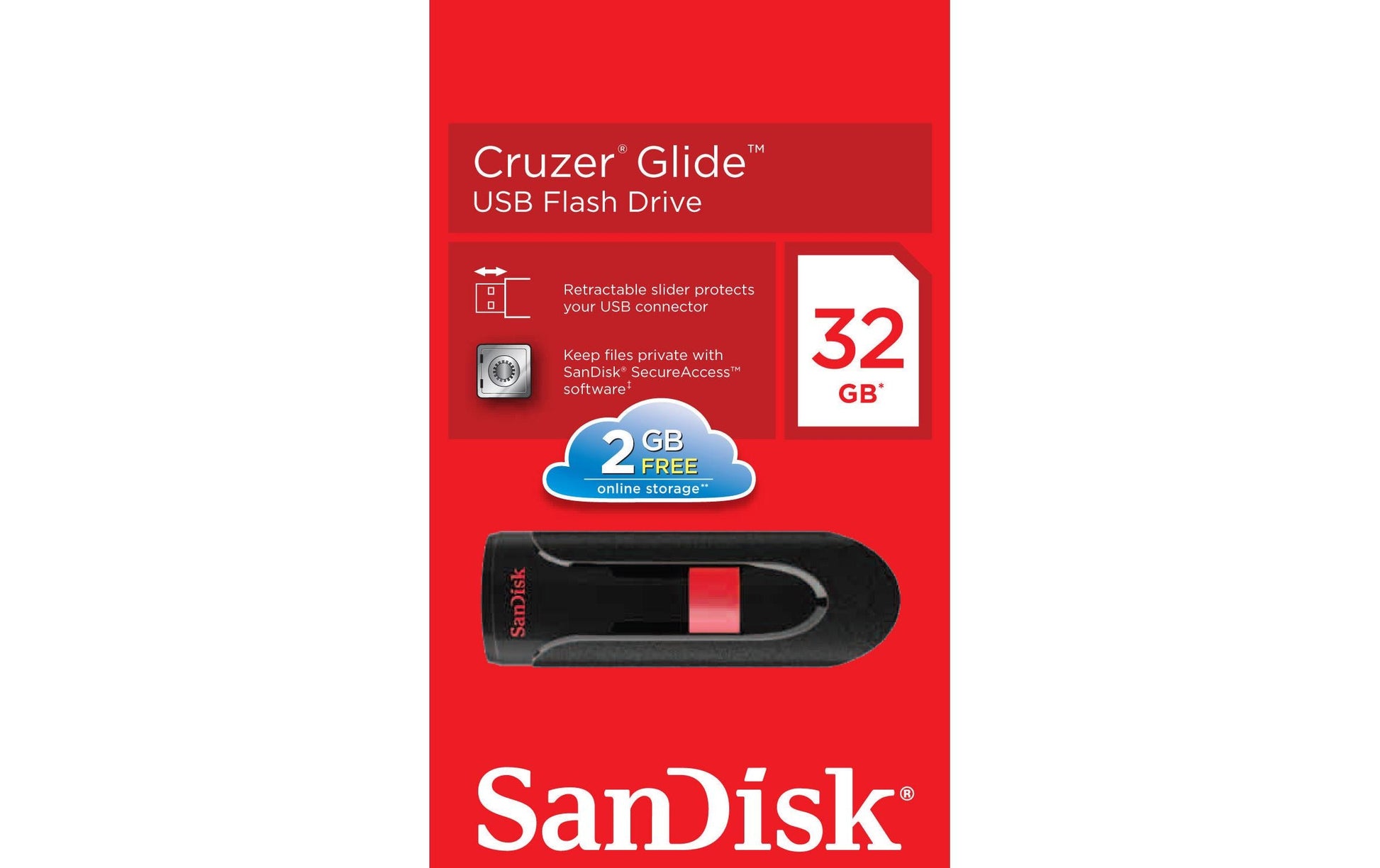 SanDisk Cruzer Glide USB-Stick – 32 GB