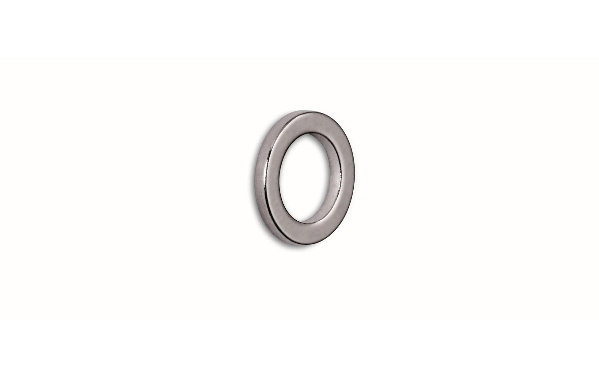 MAUL Neodym-Ringmagnet – hellsilber, Ø 12 mm, H 1,5 mm, 10 Stück