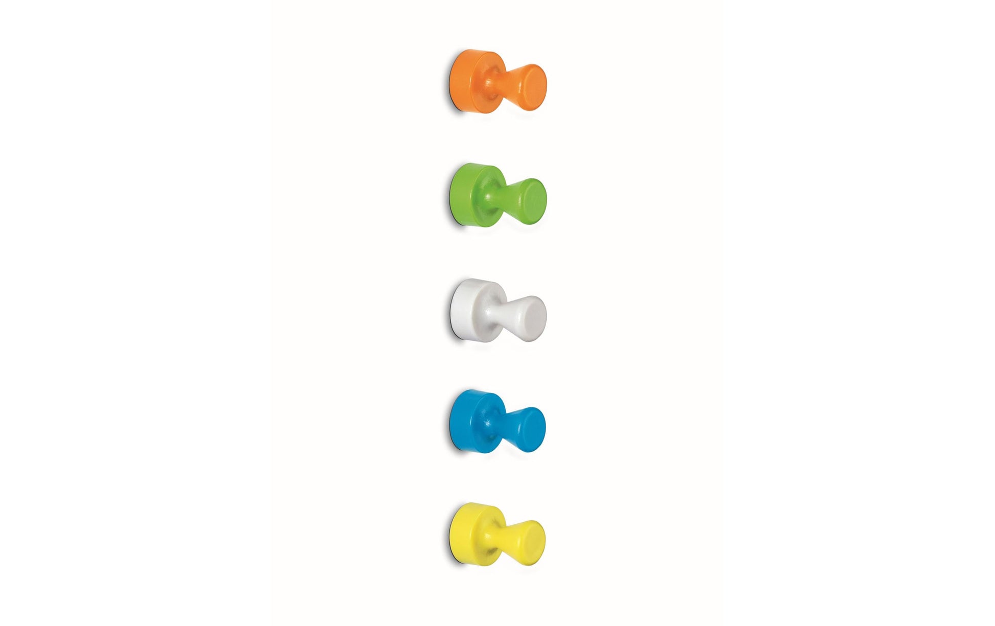 MAUL Kegelmagnet – sortiert – Ø 12 mm, H 16 mm, 10 Stück, Kunststoff