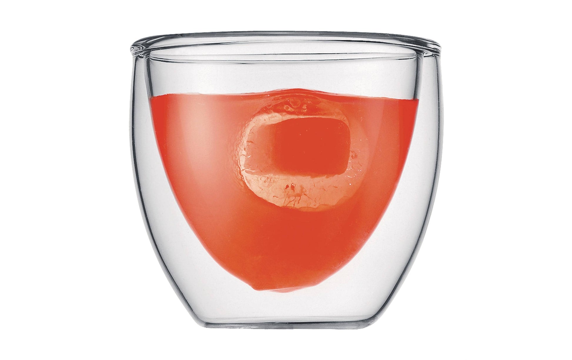 Bodum Glas PAVINA – 2er Set, 80 ml, Ø 6,4 cm, H 6,5 cm, Borosilikatglas, doppelwandig
