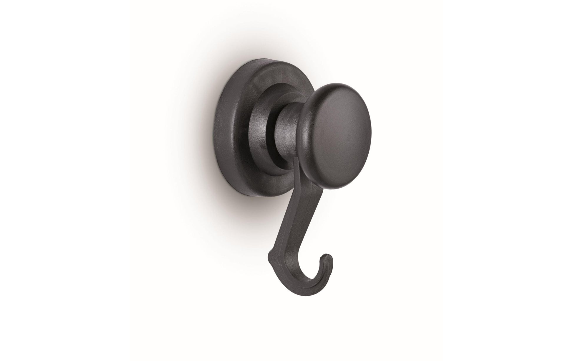 MAUL Magnet mit Karussell-Haken – ABS-Kunststoff, schwarz – 1er-Pack