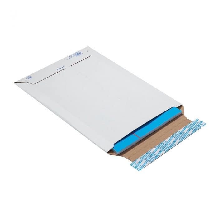 Brieger BRIMAIL Karton-Versandtasche – Wellkarton, Weiss, Aufreisshilfe – 1 Stück
