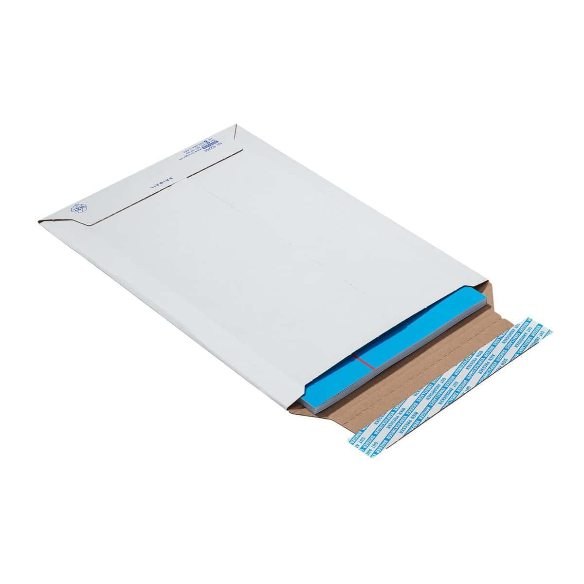 Brieger BRIMAIL Karton-Versandtasche – 329 × 487 × 20 mm, mit Aufreissperforation, Karton, weiss – 1 Stk.
