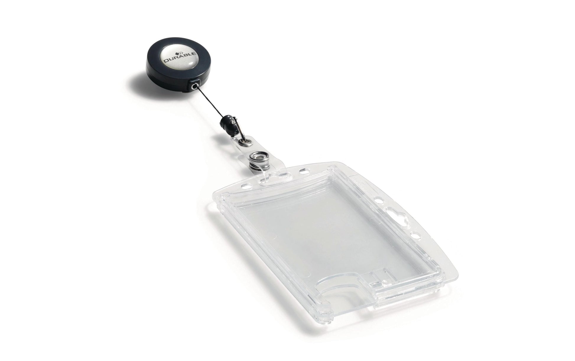 Durable Hartbox – 87 × 54 mm, transparent, für 2 Ausweise, 10er-Pack