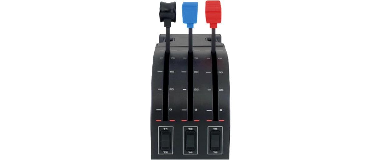 Logitech G Saitek Pro Flight Throttle Quadrant – Joystick – USB (kabelgebunden), 6 Tasten, für PC (Windows)