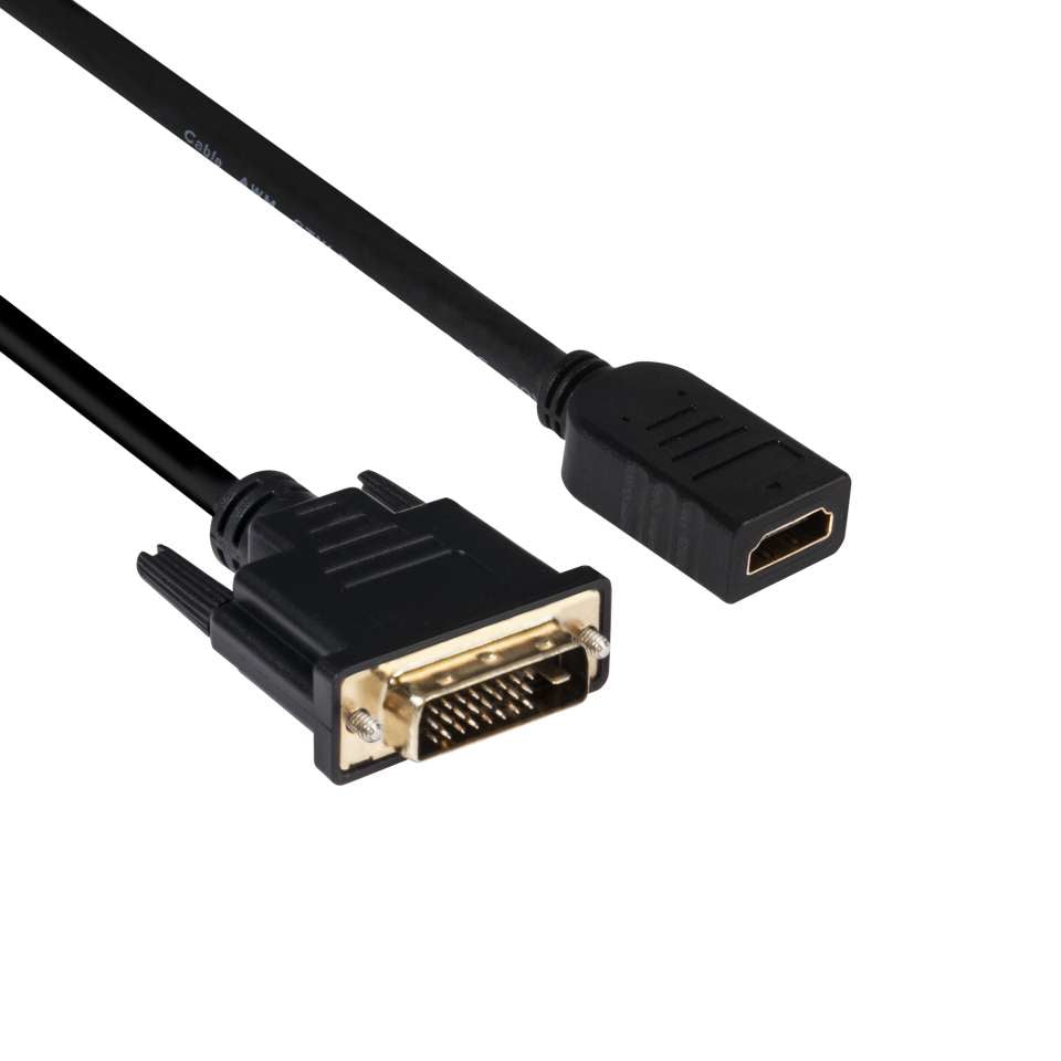 CLUB3D Club 3D – DVI-D auf HDMI Adapter, HDMI 1.4, 3840×2160, 2 m, bidirektional
