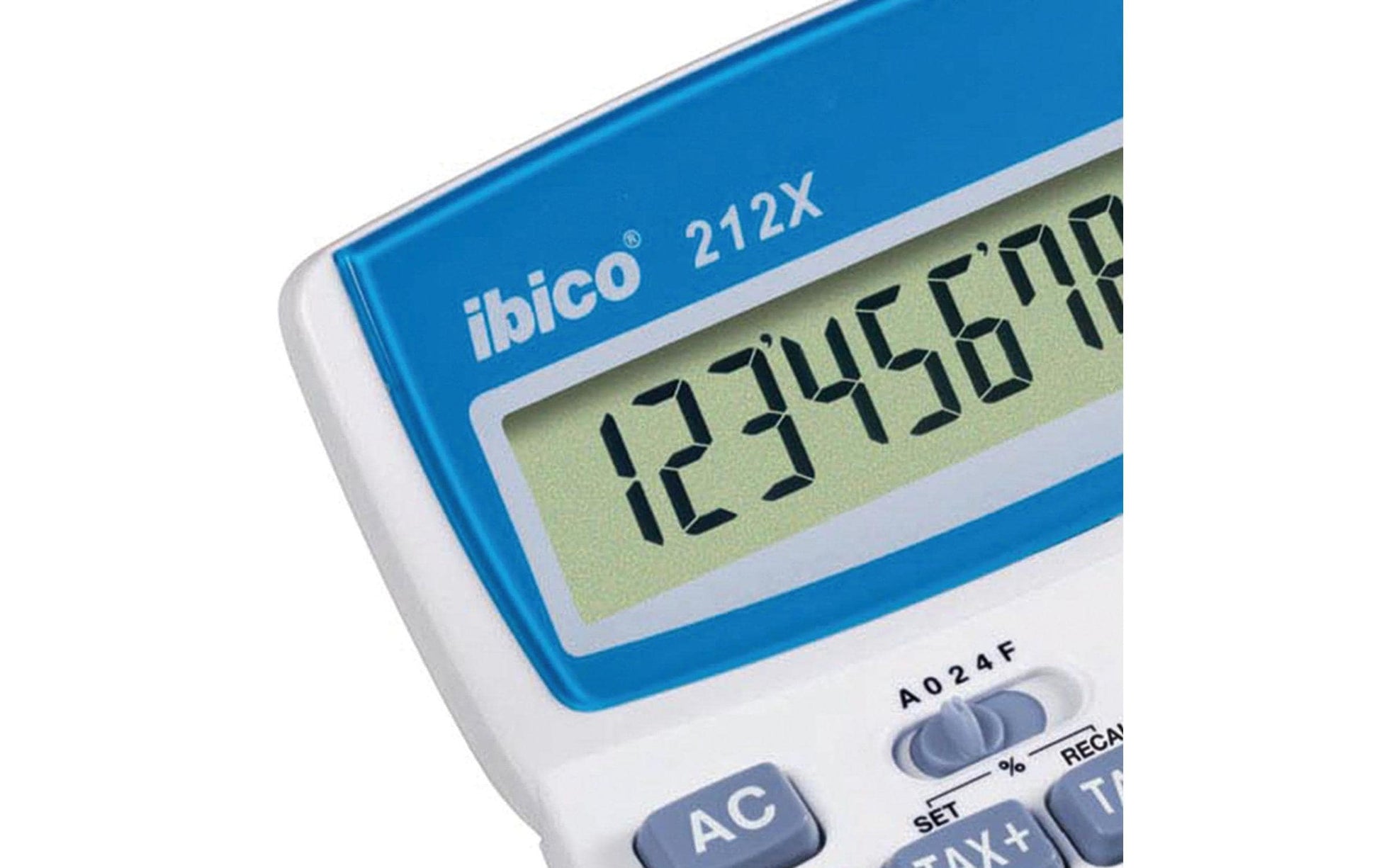 Ibico Tischrechner 212x – 12-stellig, LCD, Steuer/Währung, Solar + Batterie, 140×190×32 mm