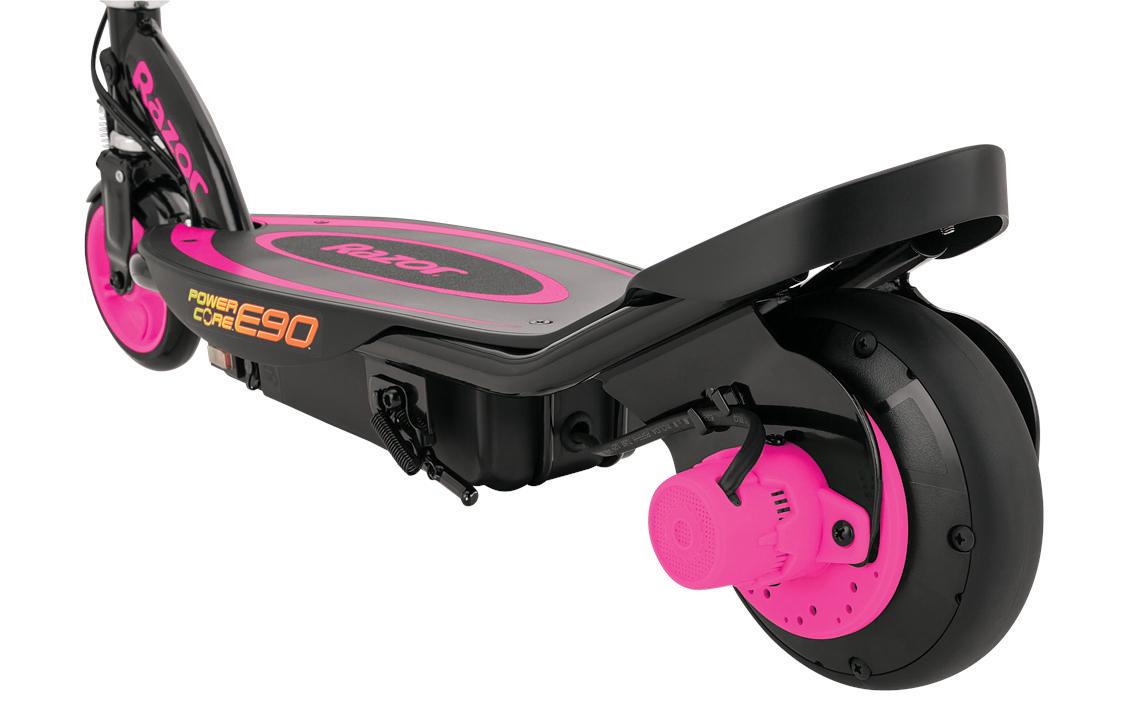 Razor Elektroroller Power Core E90 – 16 km/h, bis 24 km Reichweite – 12 V (80 Wh) – Pink