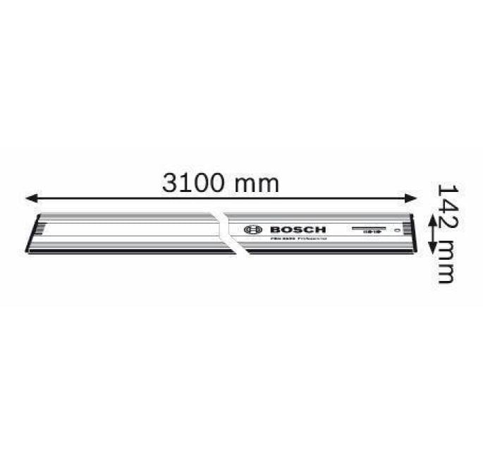 Bosch FSN 3100 Führungsschiene 3'100 mm – für Holz