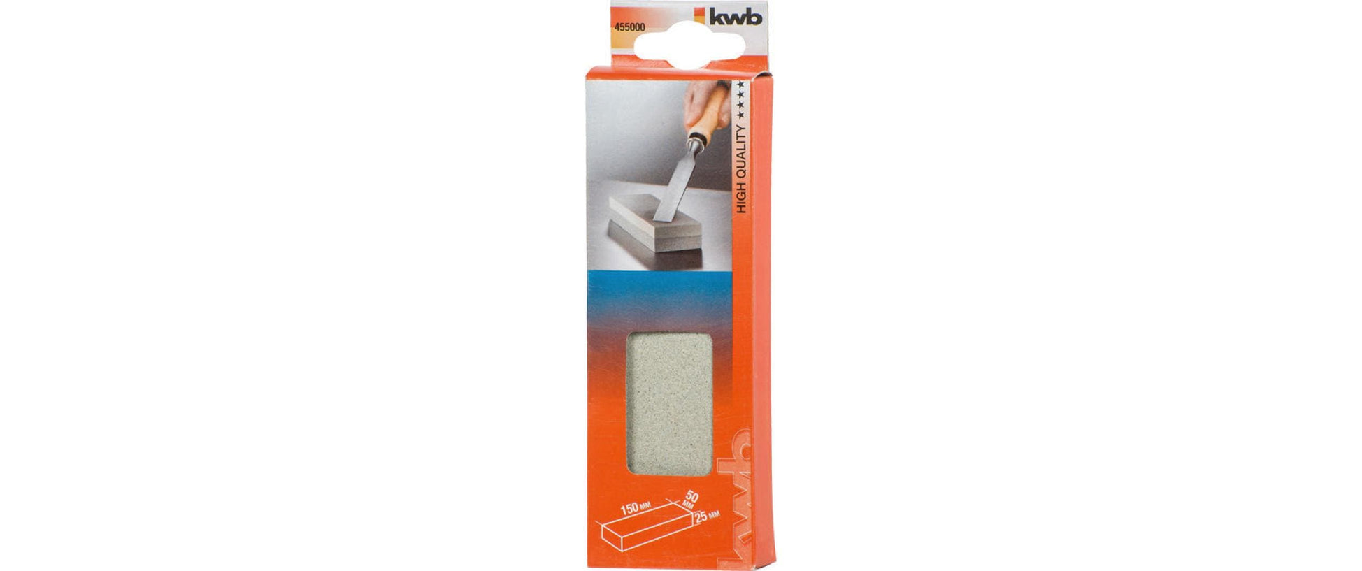 kwb Abziehstein 150 × 50 × 25 mm Aluminiumoxid – für Universal – 1 Stk