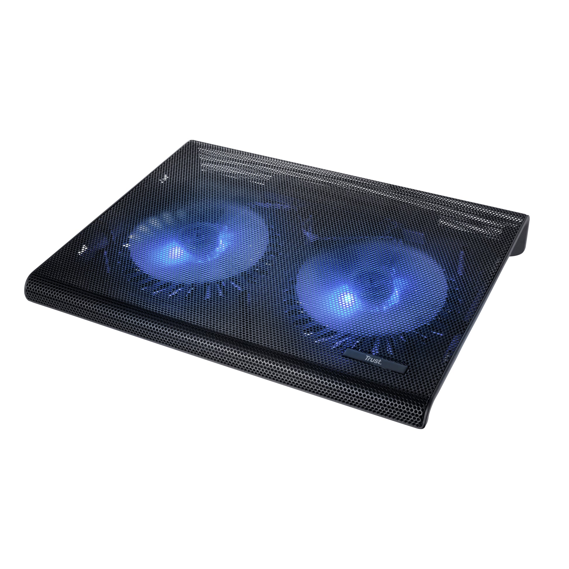Trust Laptop-Ständer – bis 17,3", mit 2 Lüftern, USB – Schwarz