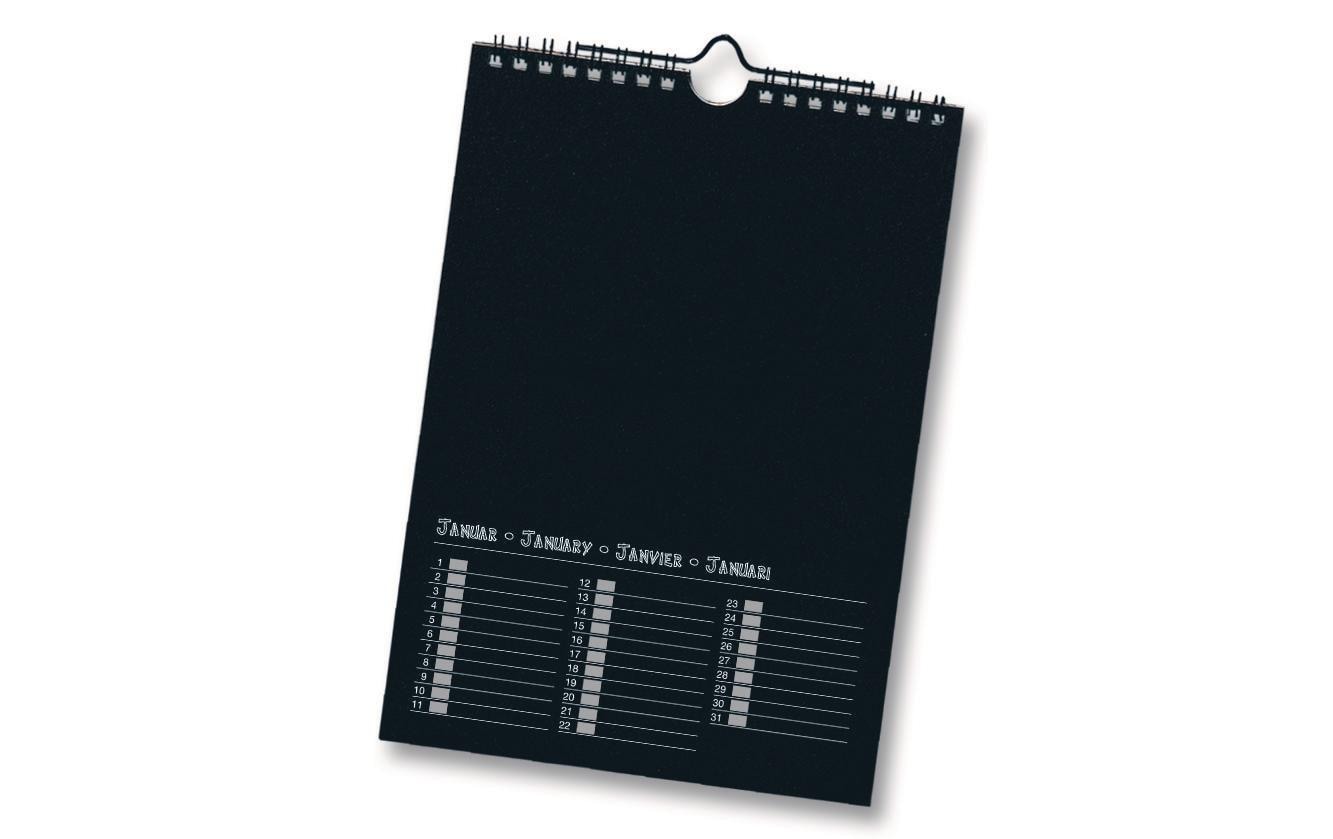 Folia Bastel-Dauerkalender immerwährend – 17 × 24 cm – d/f/gb – mit Tagesfeldern, mit Aufhänger
