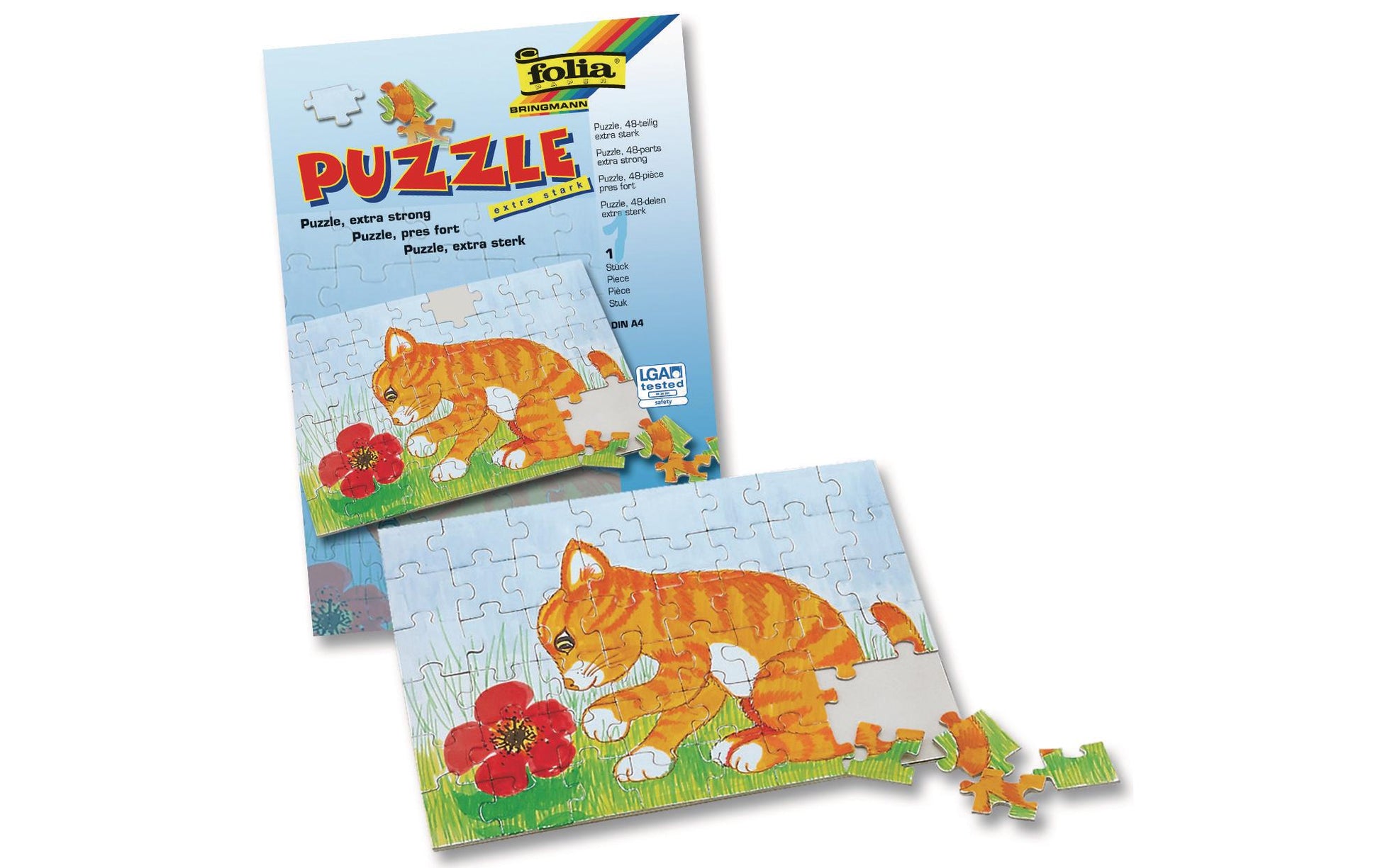 Folia Puzzle – A4 – 48 Teile – Weiss