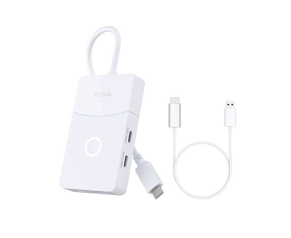 D-Link DUP-501 Multiport-Adapter – USB-C, 1× HDMI, 1× USB-A, 2× USB-C, 100 W PD