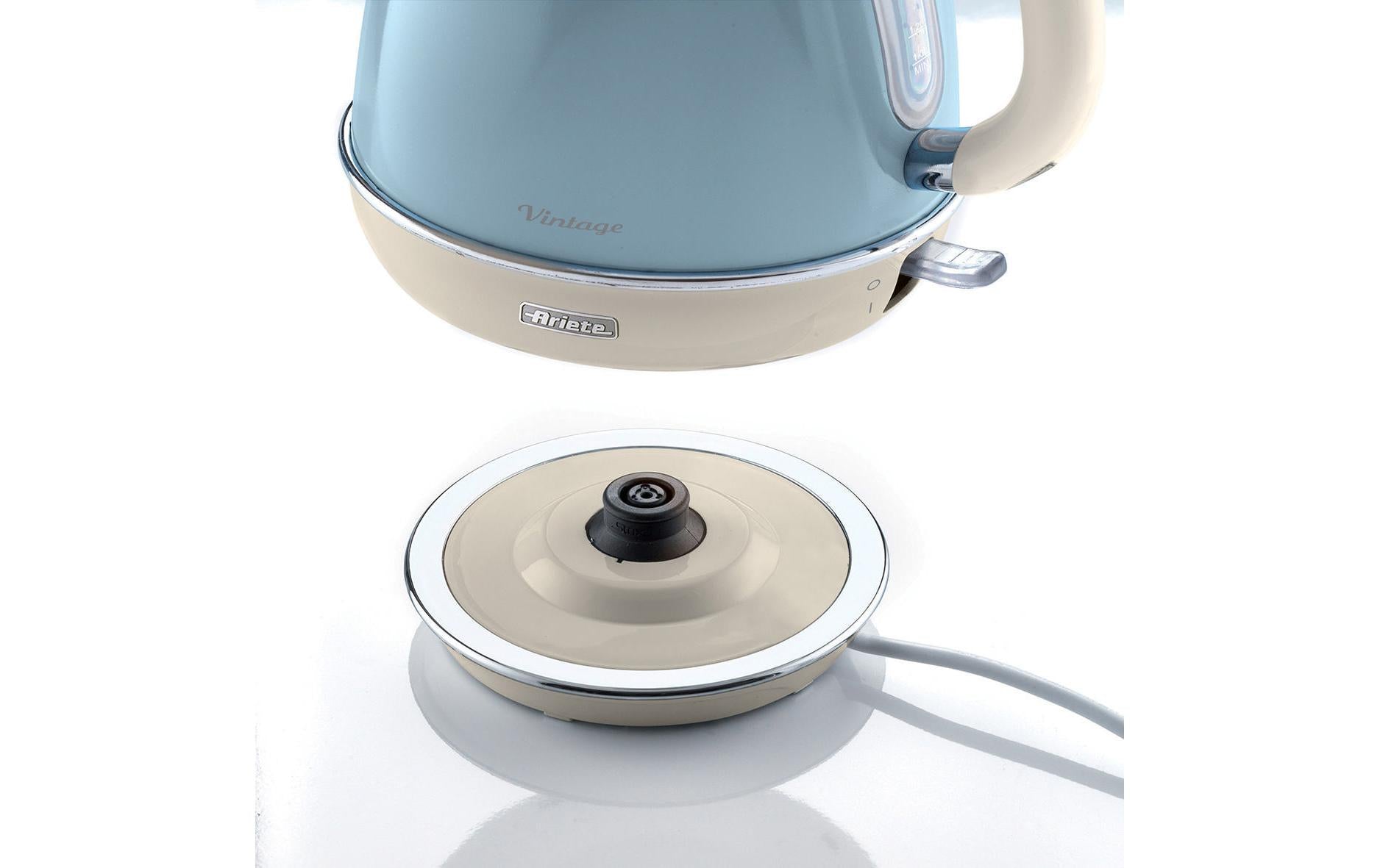 Ariete Wasserkocher – 1,7 l, Edelstahl, Blau, 2869/05