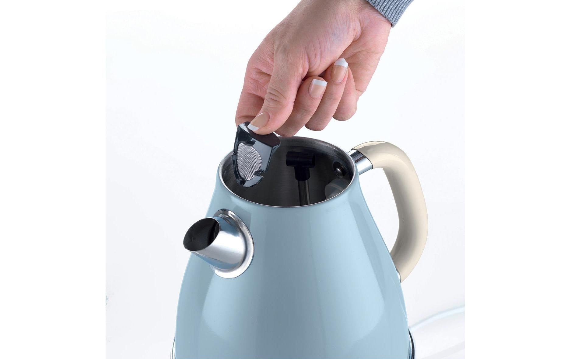 Ariete Wasserkocher – 1,7 l, Edelstahl, Blau, 2869/05