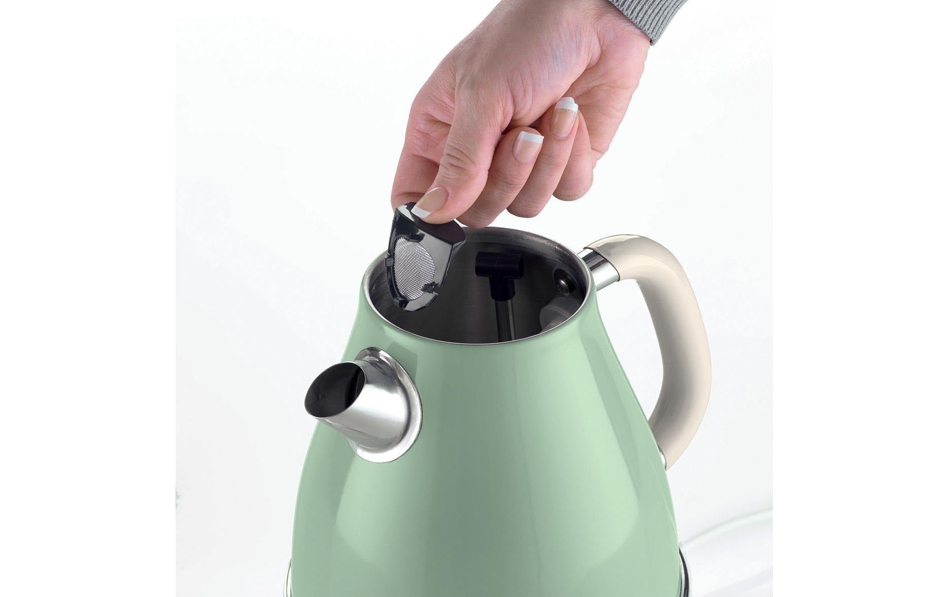 Ariete Wasserkocher – 1,7 l, Edelstahl, Grün, 2869/04