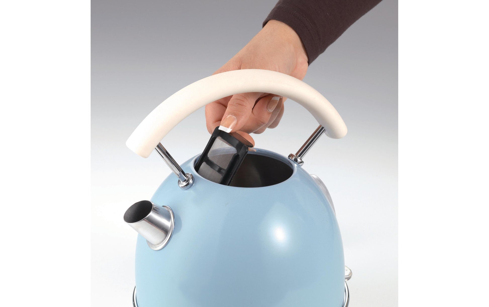Ariete Wasserkocher – 1,7 l, Edelstahl, Blau, ARI-2877-BL