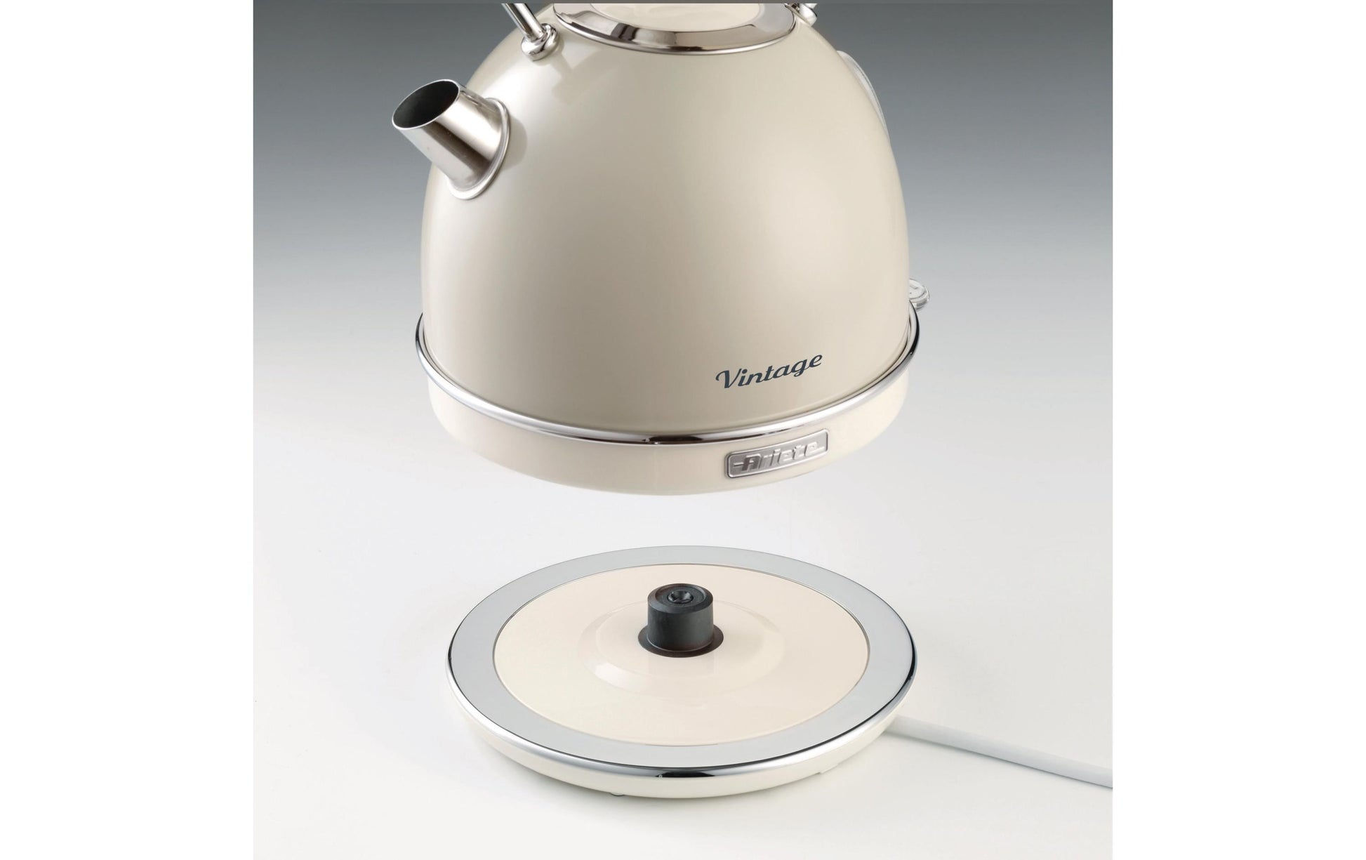 Ariete Wasserkocher – 1,7 l, Edelstahl, Beige, 2877/03